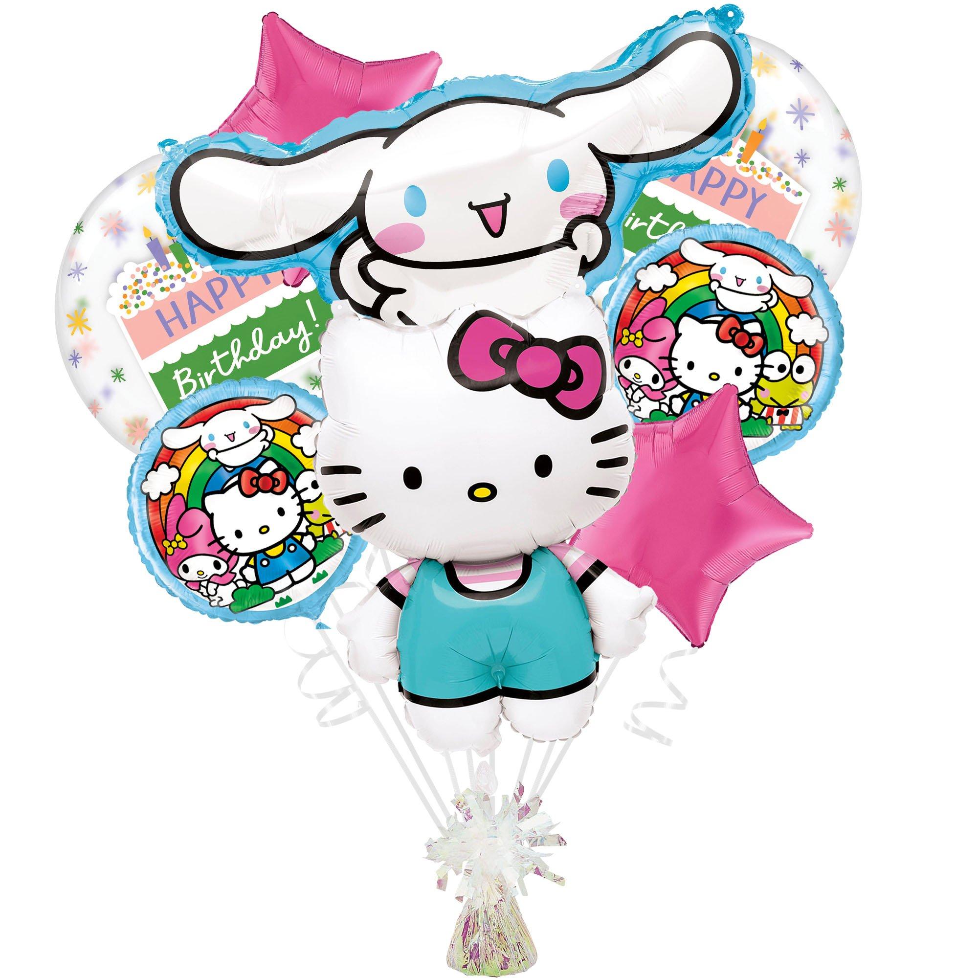 Hello Kitty & Friends Foil Balloon Bouquet with Balloon Weight